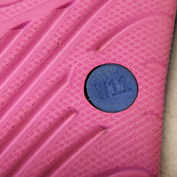 Nike Solay Thong Flip Flop Sandals Casuals Pink Blue Women's Size 11 - Picture 7 of 7